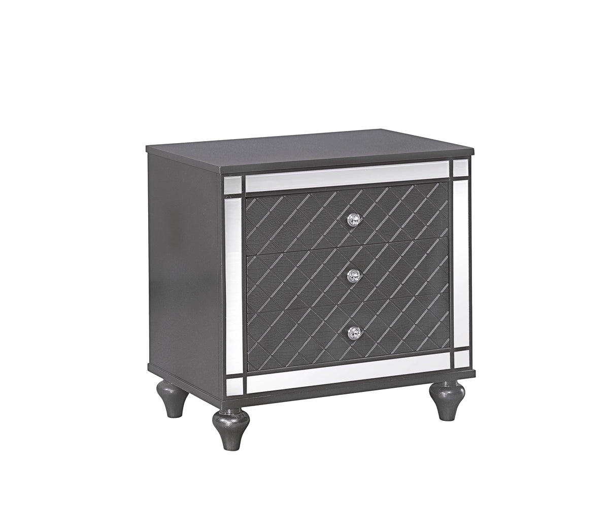 Refino Gray Nightstand - MyWaynesHome #