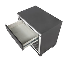 Refino Gray Nightstand - MyWaynesHome #