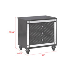 Refino Gray Nightstand - MyWaynesHome #