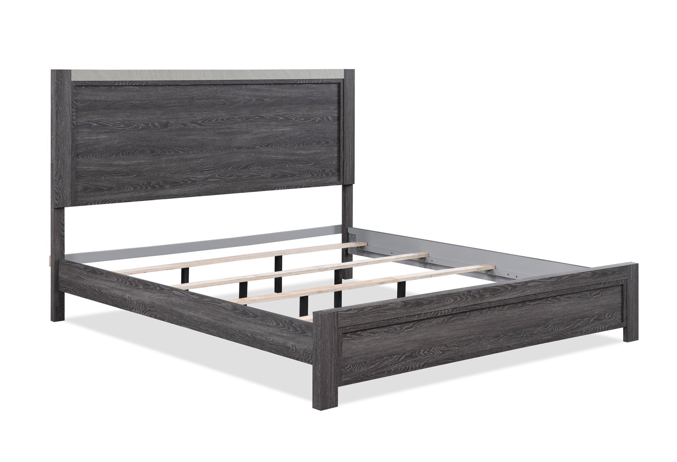 Madsen Gray Queen Panel Bed - MyWaynesHome #