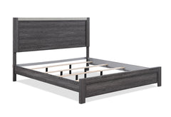 Madsen Gray King Panel Bed - MyWaynesHome #