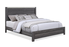Madsen Gray King Panel Bed - MyWaynesHome #