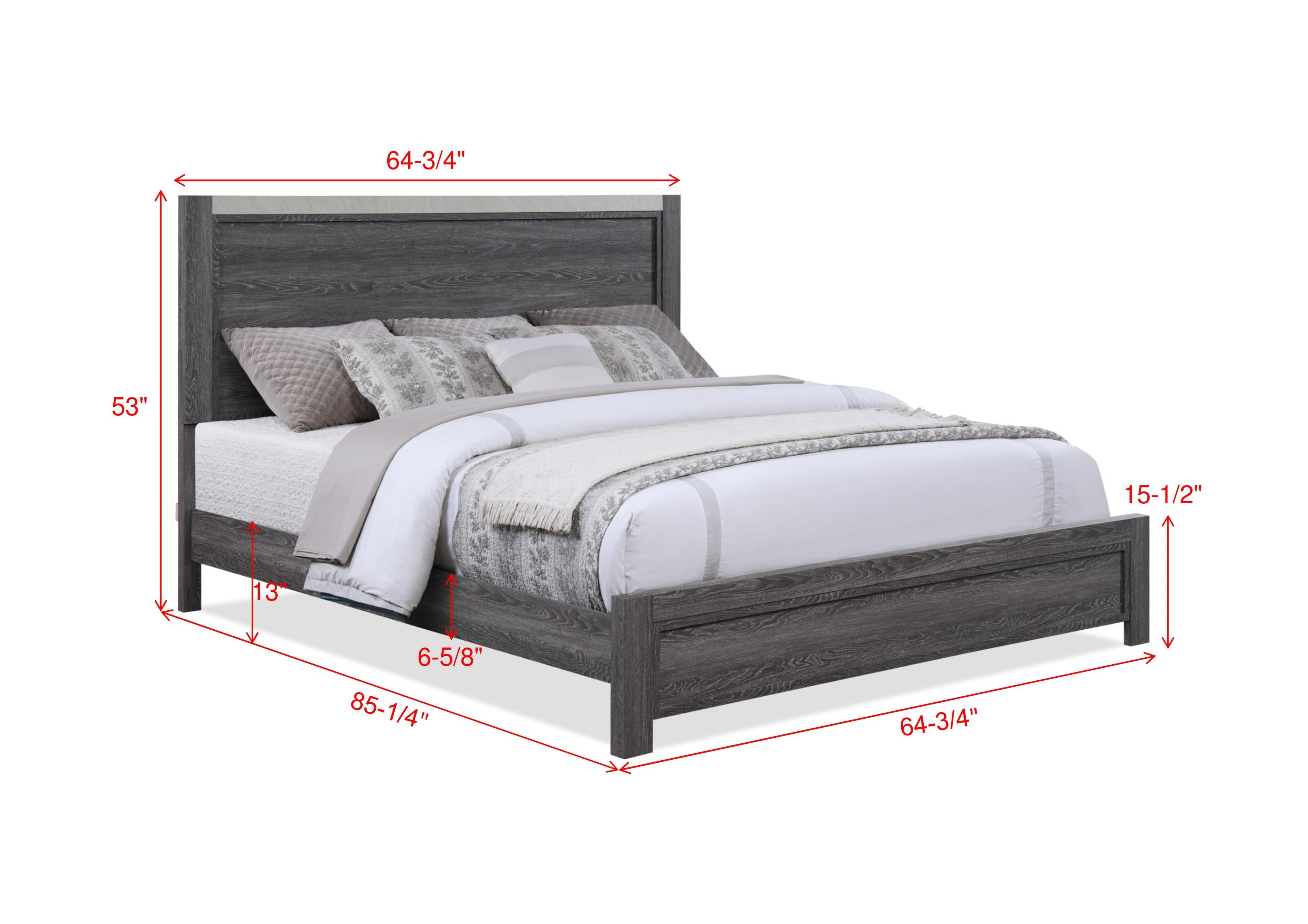 Madsen Gray Queen Panel Bed - MyWaynesHome #