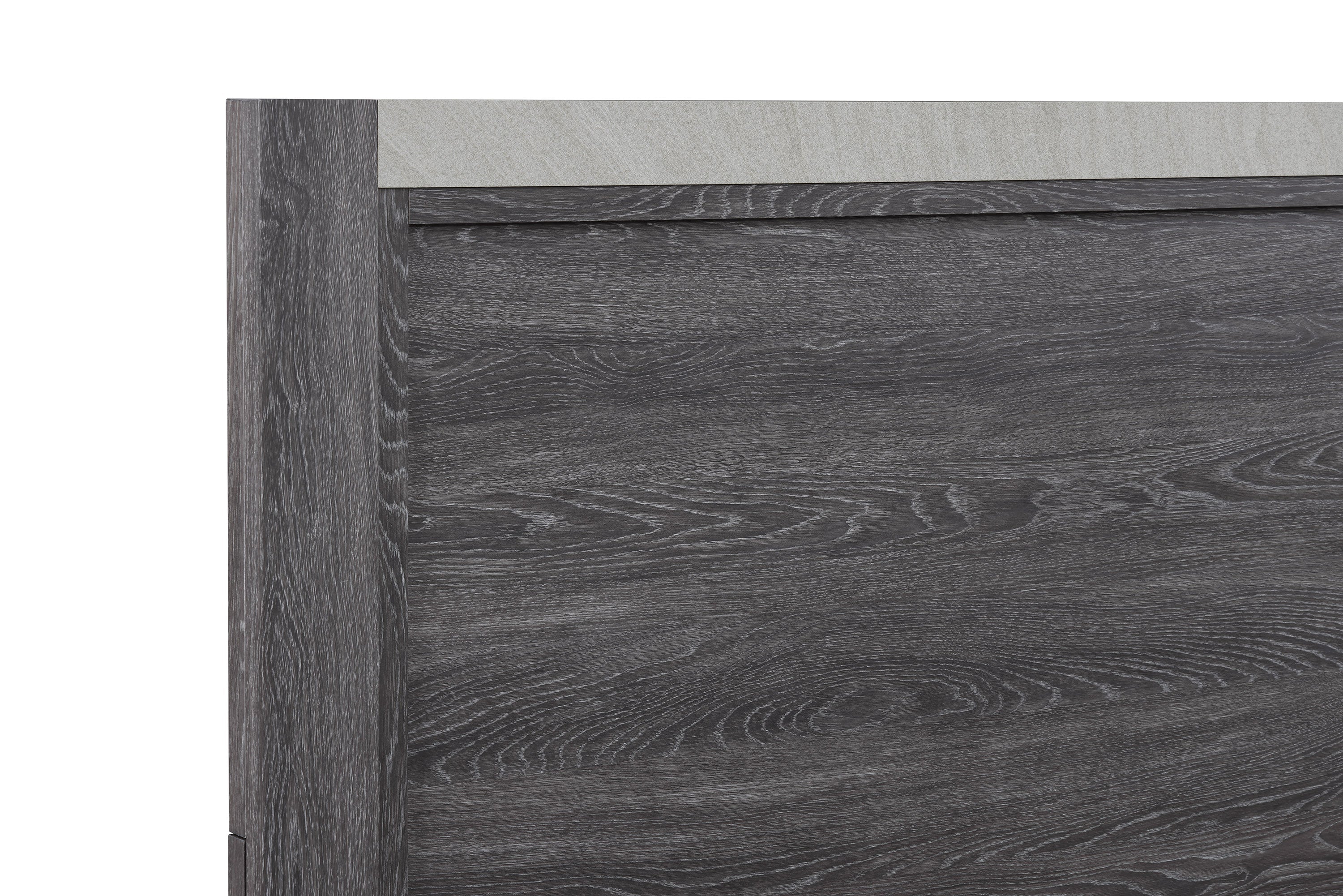 Madsen Gray King Panel Bed - MyWaynesHome #