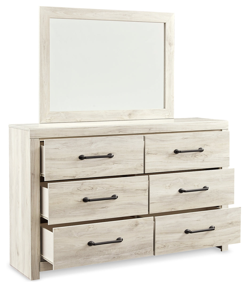 Cambeck King Panel Storage Bed, Dresser, Mirror, Chest and Nightstand