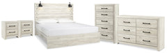 Cambeck King Panel Bed, Dresser, Chest and 2 Nightstands