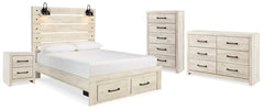 Cambeck Queen Storage Bed, Dresser, Chest and Nightstand