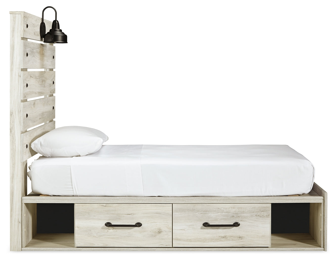 Cambeck Twin Storage Bed, Dresser, Mirror and Nightstand