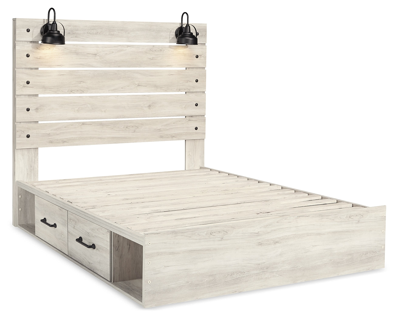 Cambeck Queen Panel Bed with Storage, Dresser, Mirror and 2 Nightstands