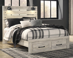 Cambeck Queen Panel Bed with 2 Storage Drawers