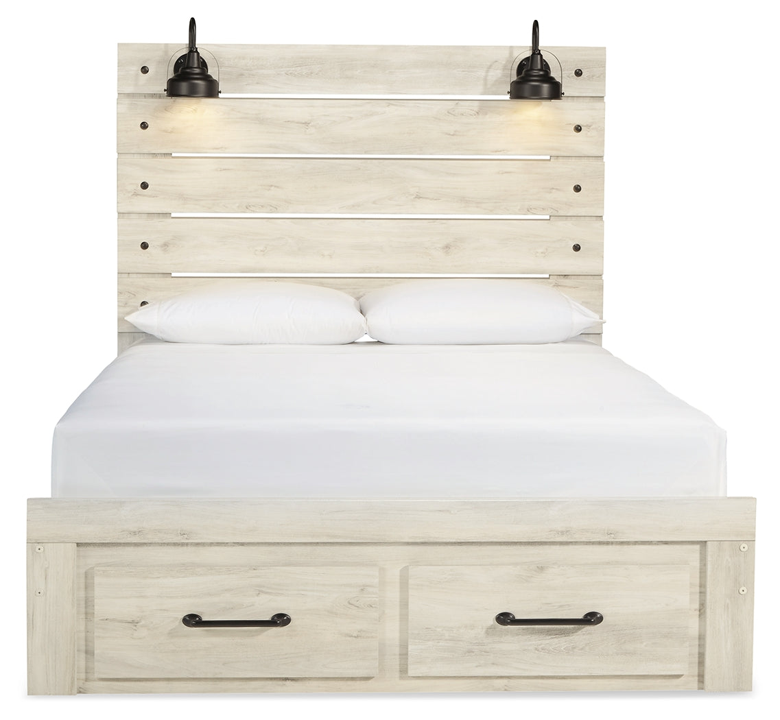 Cambeck Queen Panel Storage Bed, Dresser and Nightstand