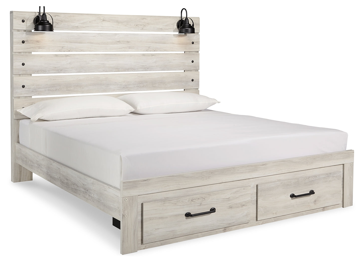 Cambeck King Storage Bed, 2 Dressers, Mirror, and 2 Nightstands