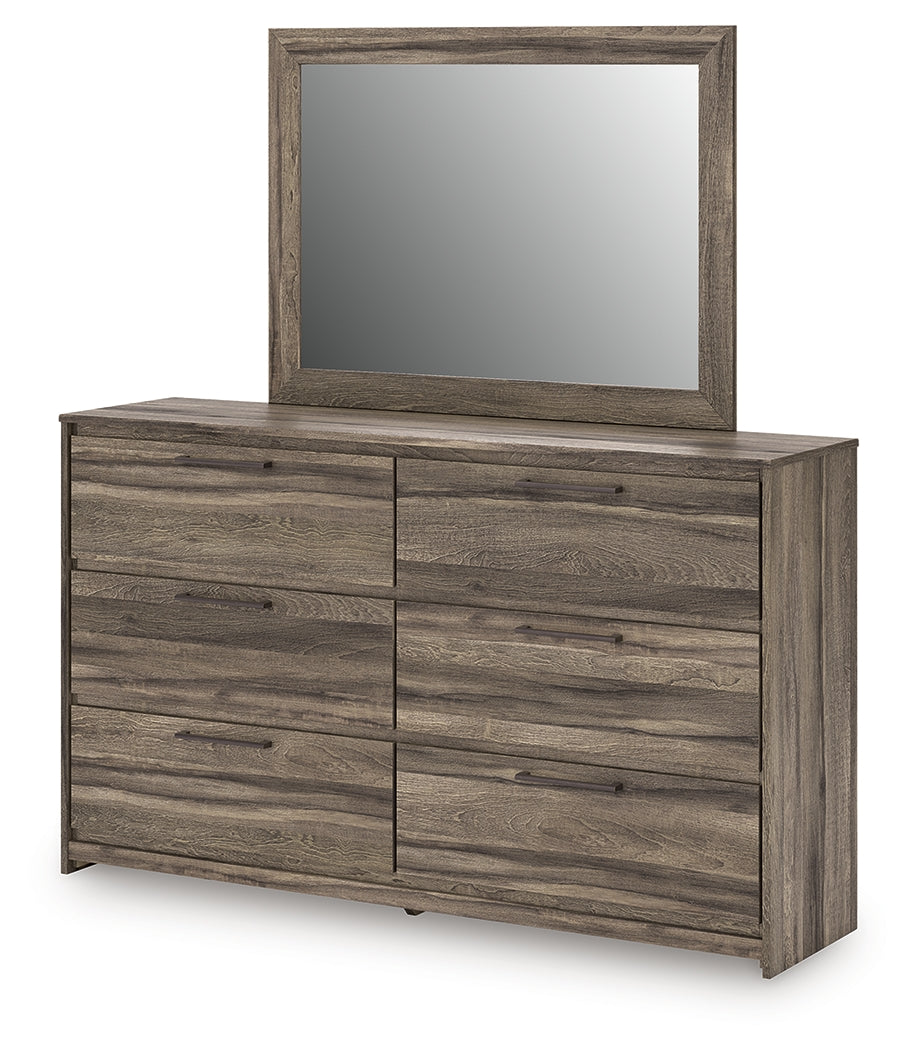 Elbrim Queen Panel Storage Bed, Dresser and Mirror
