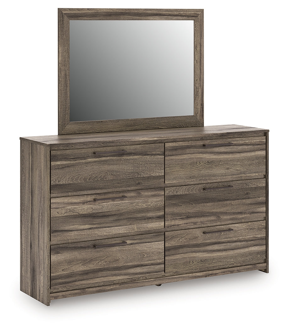 Elbrim Full Panel Storage Bed, Dresser and Mirror