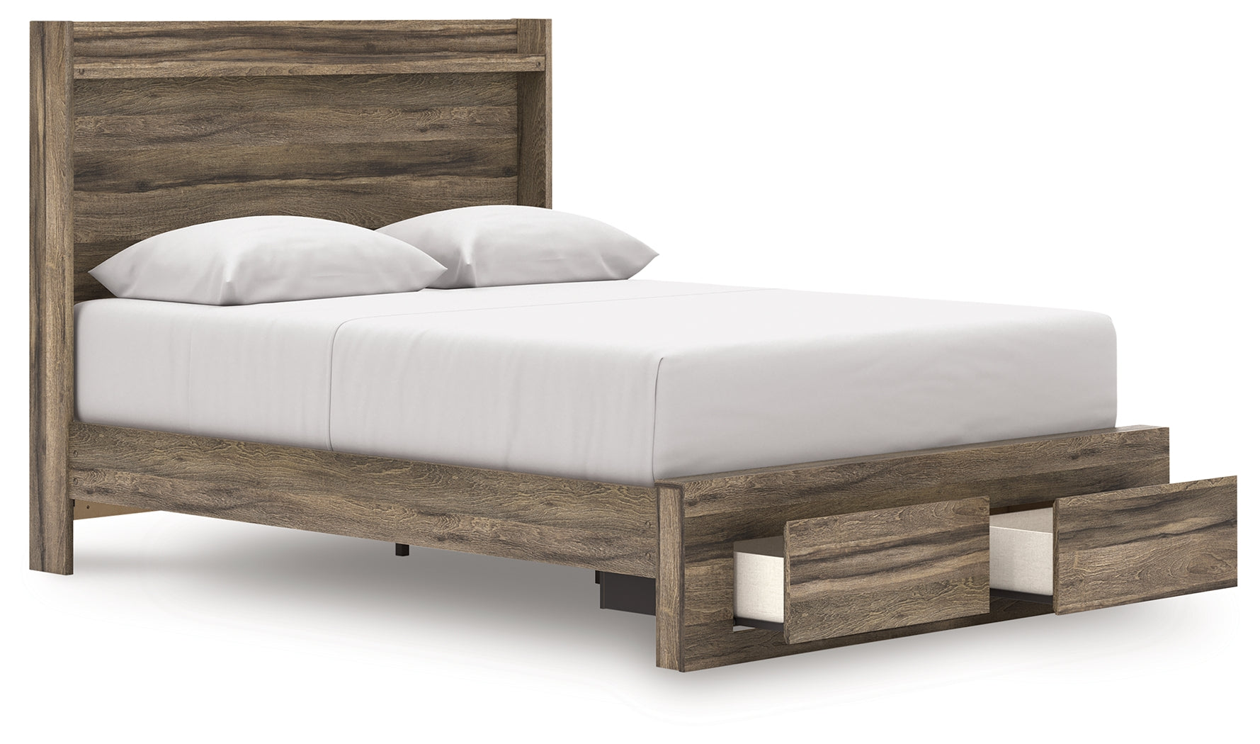 Elbrim Queen Panel Storage Bed, Dresser and Mirror