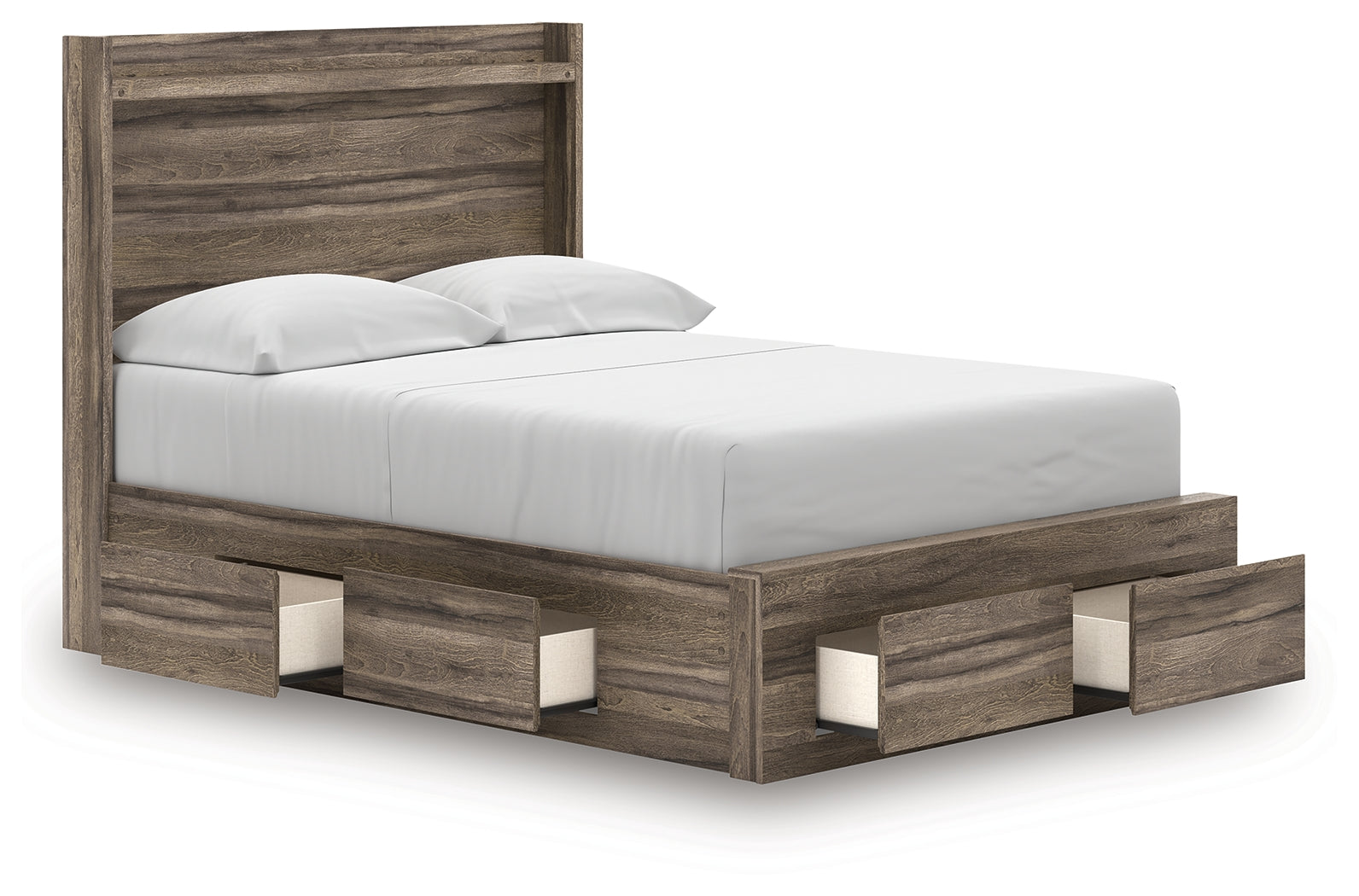 Elbrim Full Panel Storage Bed, Dresser and Mirror
