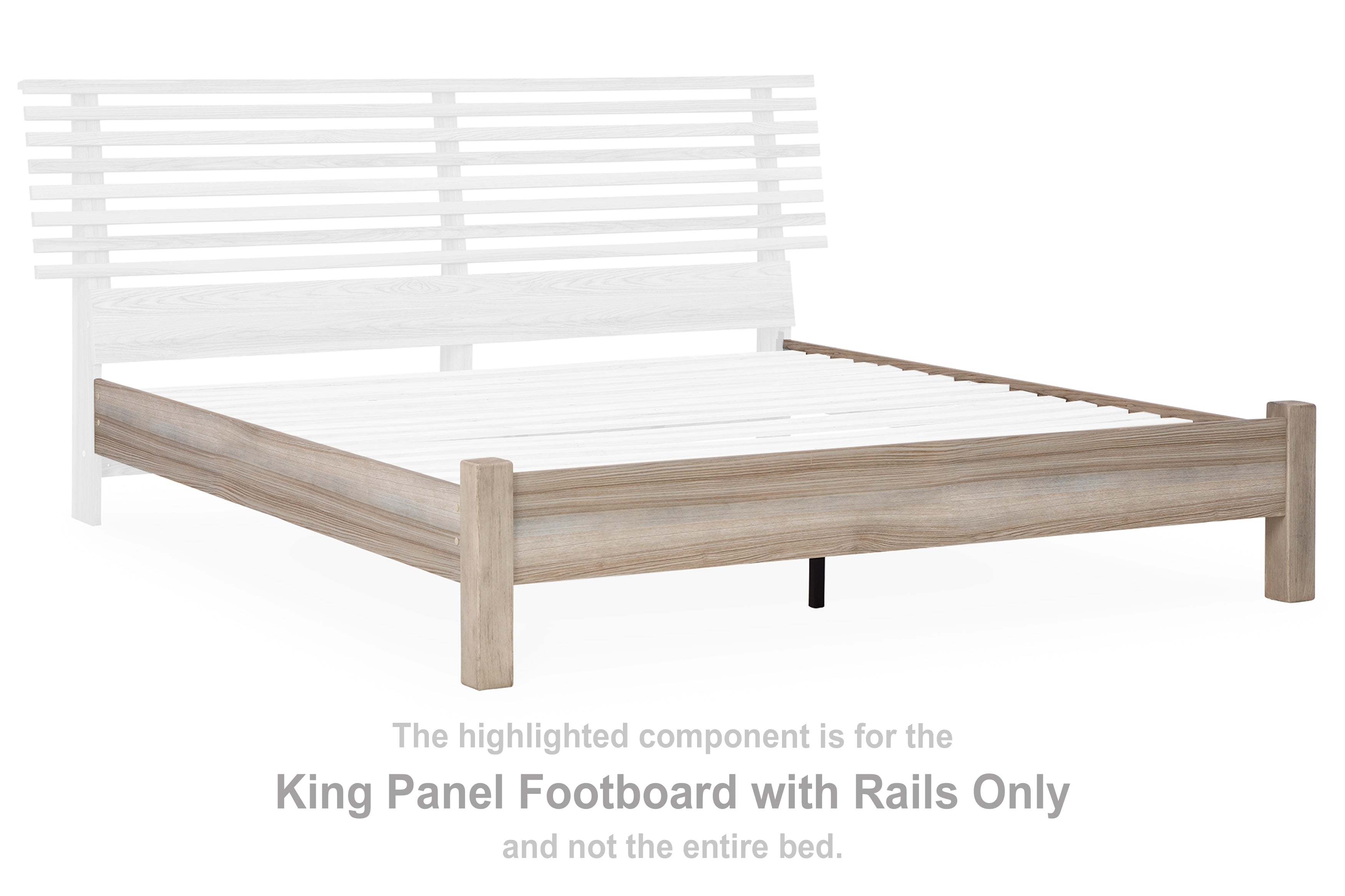 Hasbrick King Panel Footboard with Rails