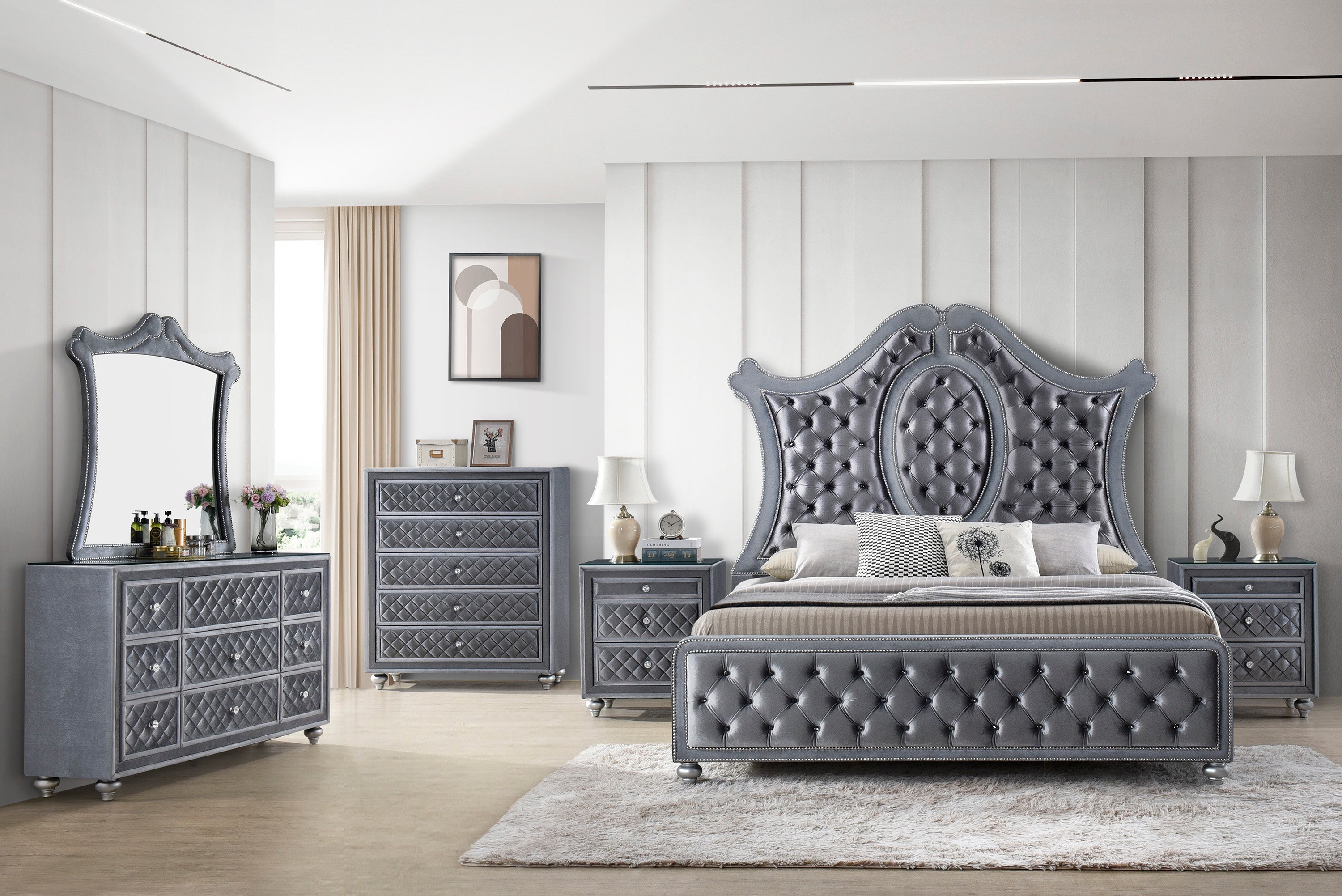 Cameo Gray Nightstand - MyWaynesHome #