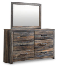 Drystan Full Bookcase Storage Bed, Dresser and Mirror