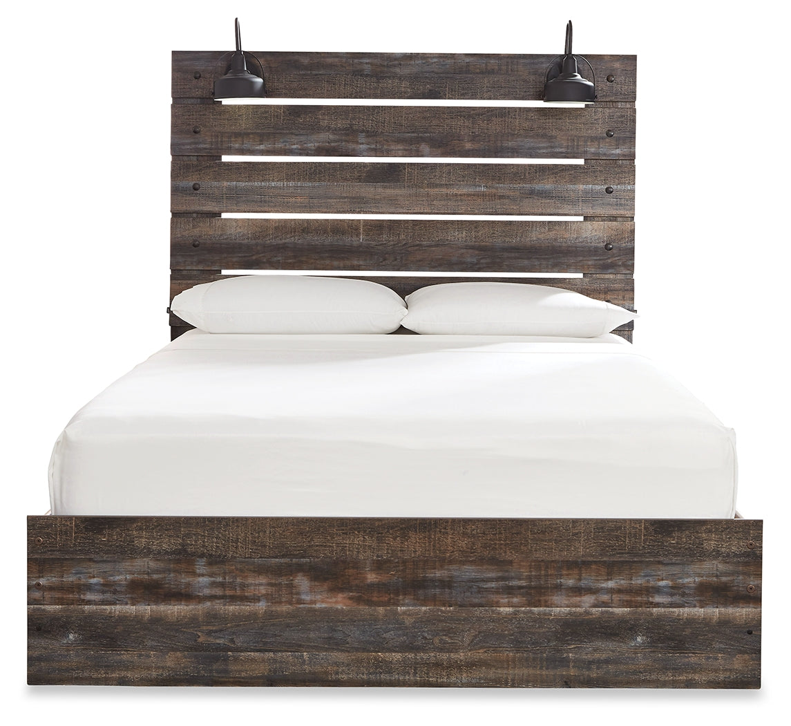 Drystan Queen Panel Bed, 2 Dressers, Mirror and 2 Nightstands