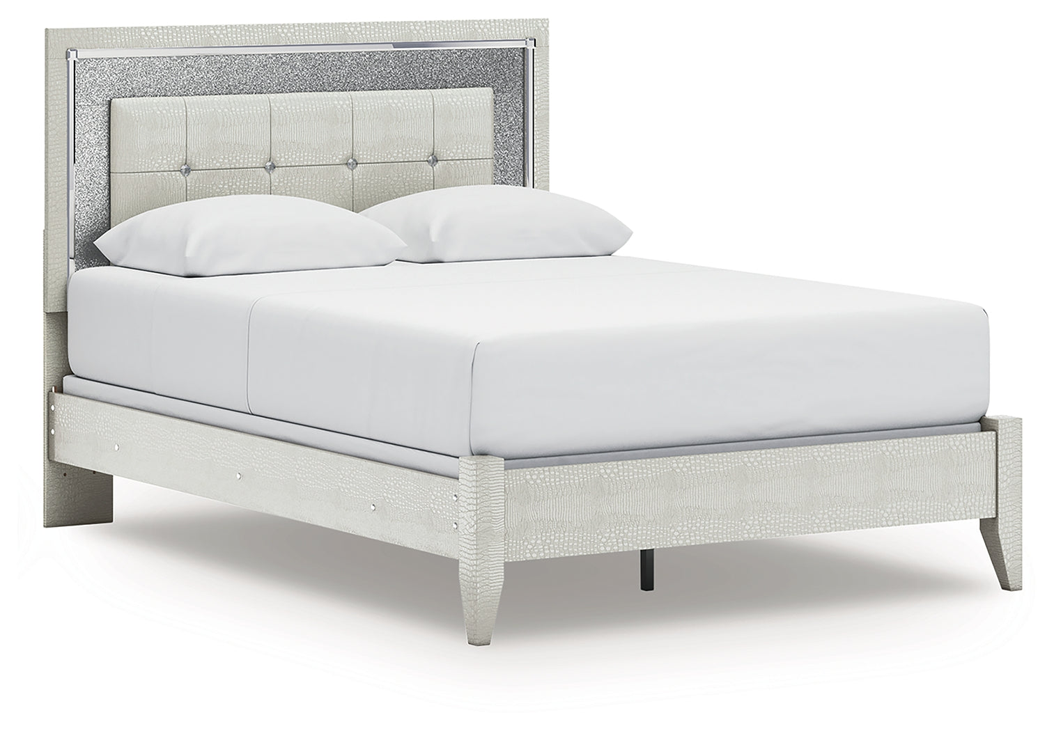 Zyniden Queen Panel Bed and Nightstand