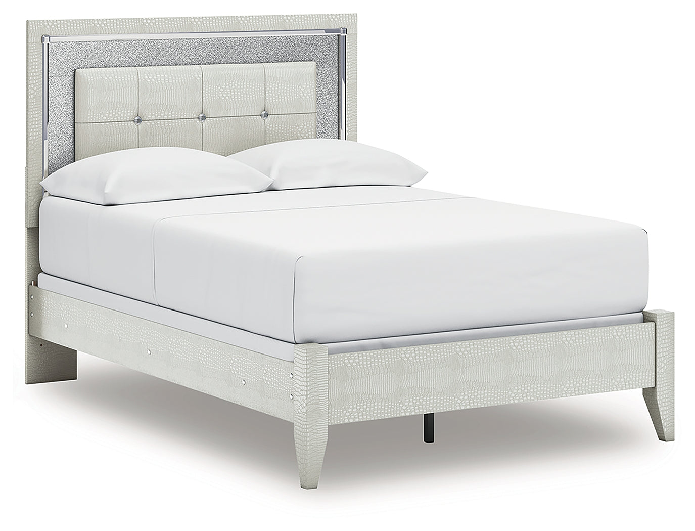 Zyniden Full Panel Bed, 2 Chests and Nightstand
