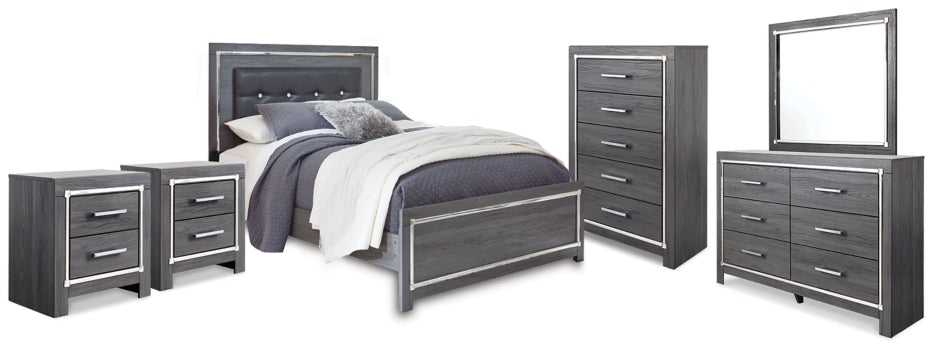 Lodanna Queen Panel Bed, Dresser, Mirror, Chest and 2 Nightstands