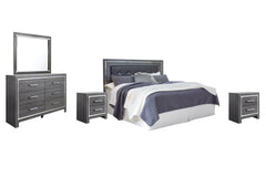 Lodanna King/Cal King Panel Headboard, Dresser, Mirror and 2 Nightstands
