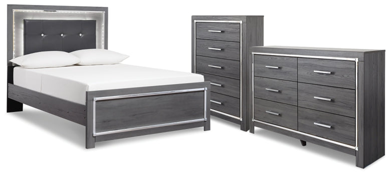 Lodanna Full Panel Bed, Dresser and Chest