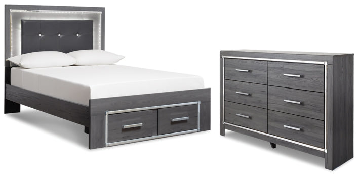 Lodanna Full Panel Storage Bed and Dresser