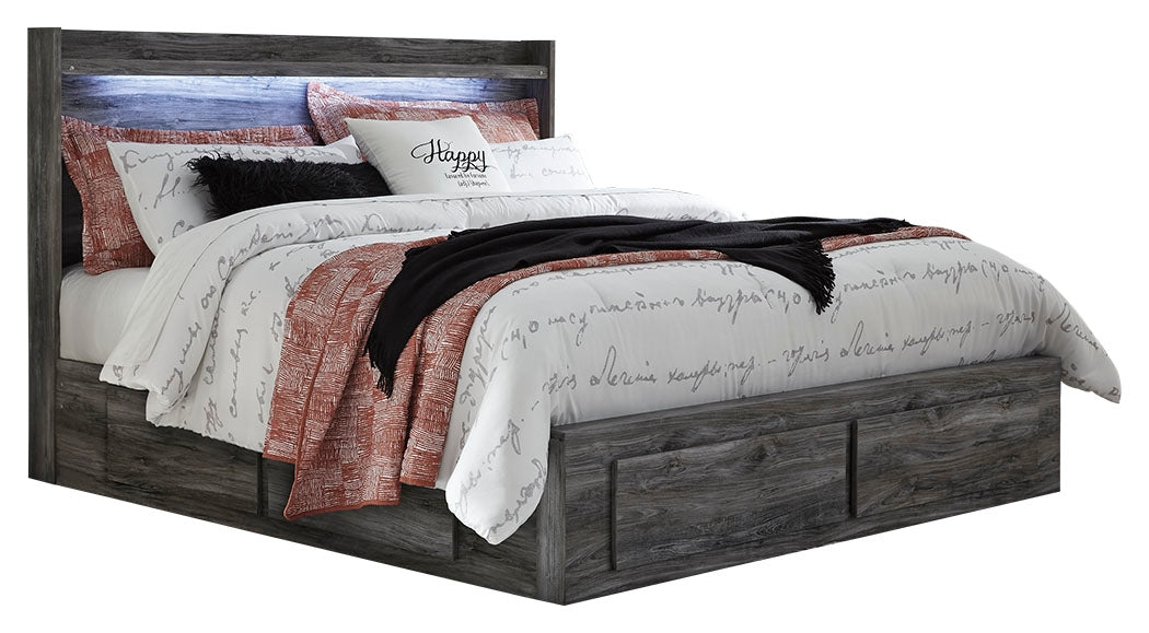Baystorm King Storage Bed, Dresser and 2 Nightstands