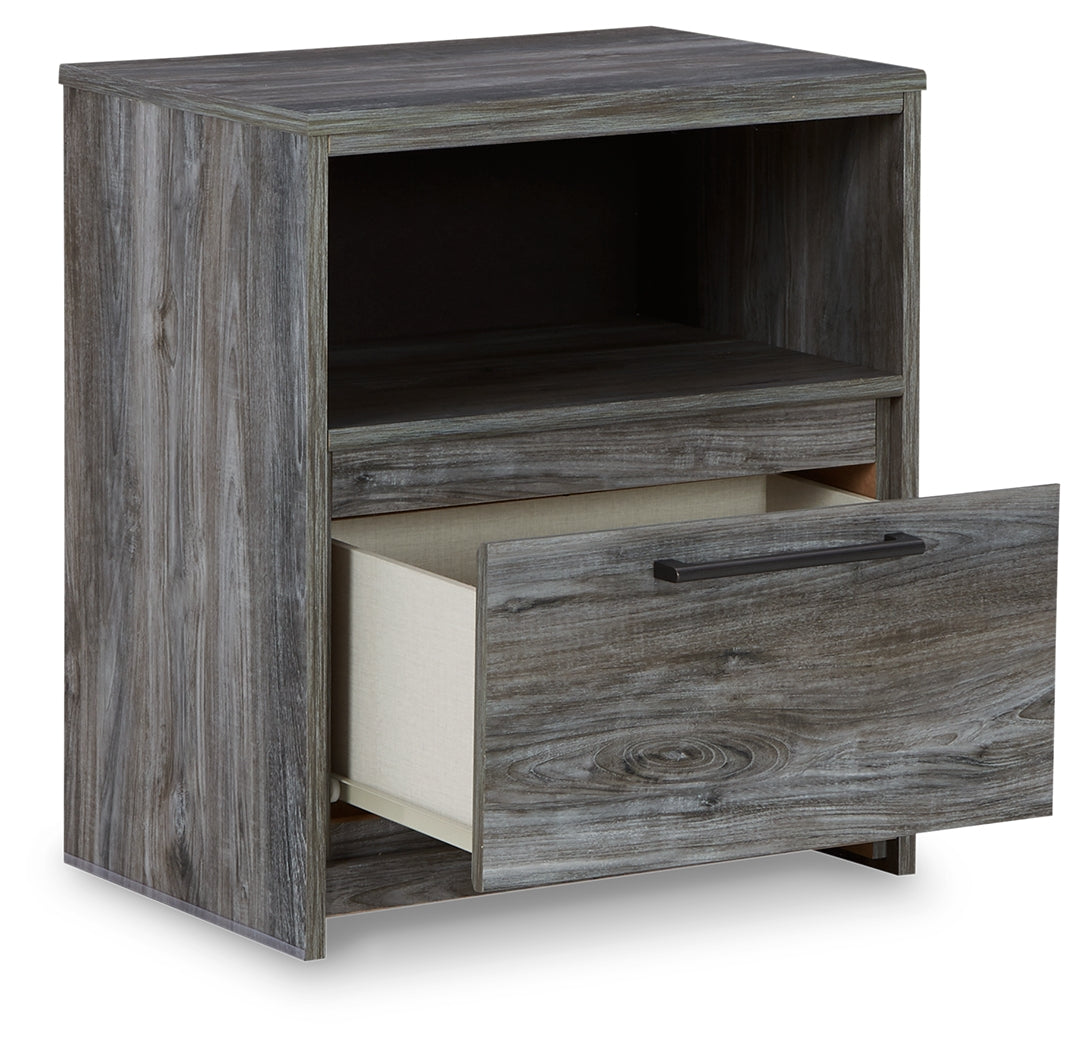 Baystorm Full Panel Storage Bed and Nightstand