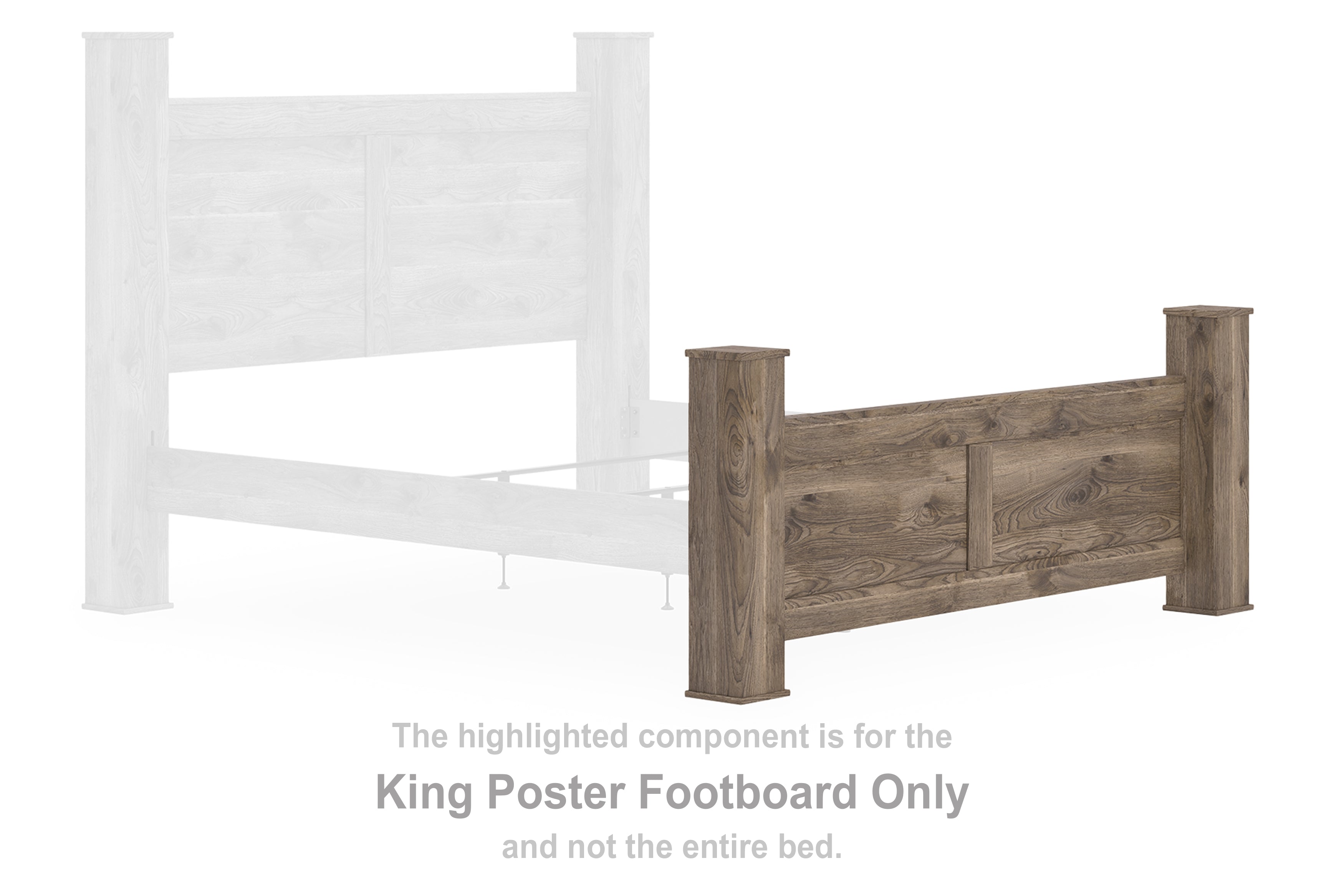 Rusticott King Poster Footboard