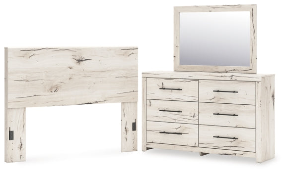 Lawroy Queen Panel Headboard, Dresser and Mirror