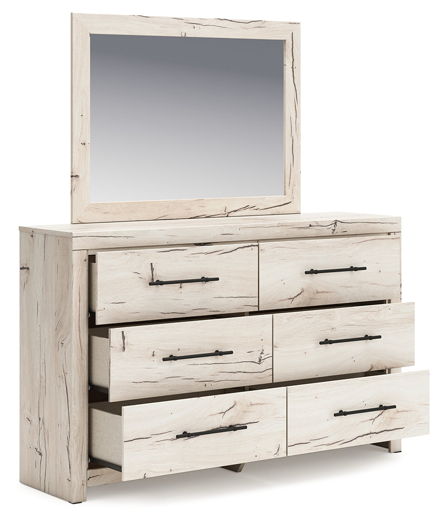 Lawroy Queen Panel Bed, Dresser and Mirror