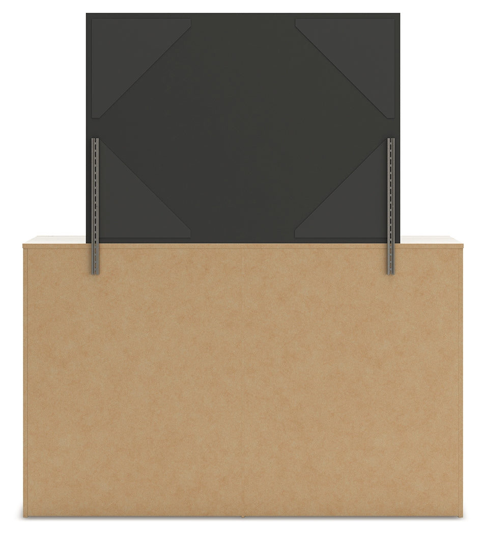 Lawroy King Panel Storage Bed, Dresser, Mirror and Nightstand