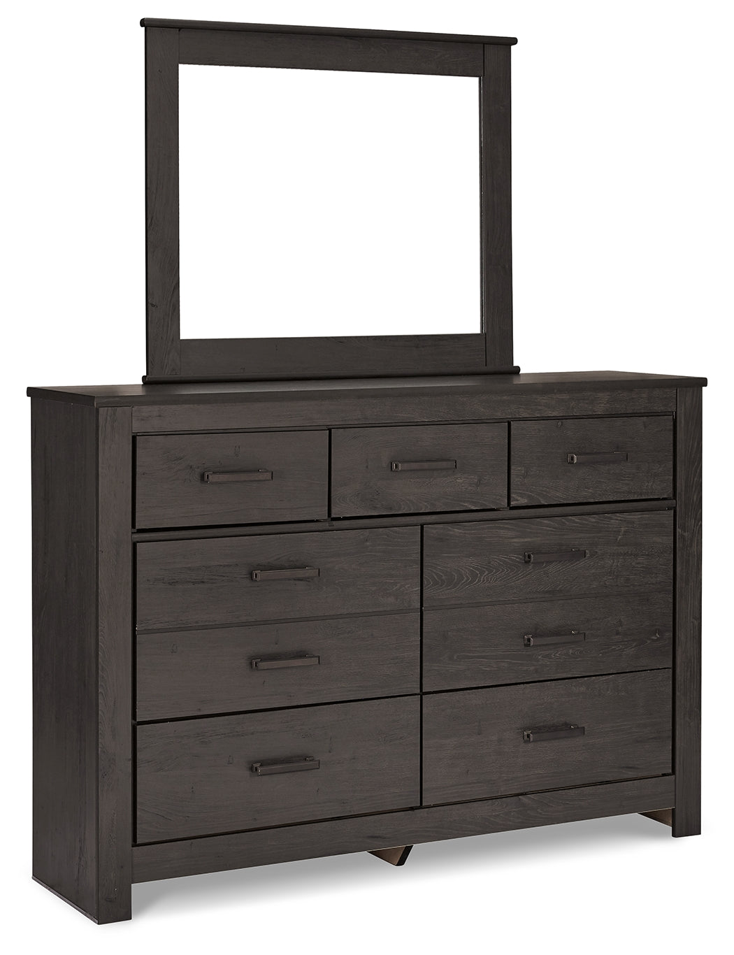Brinxton King Panel Bed, Dresser Mirror, Chest and 2 Nightstands