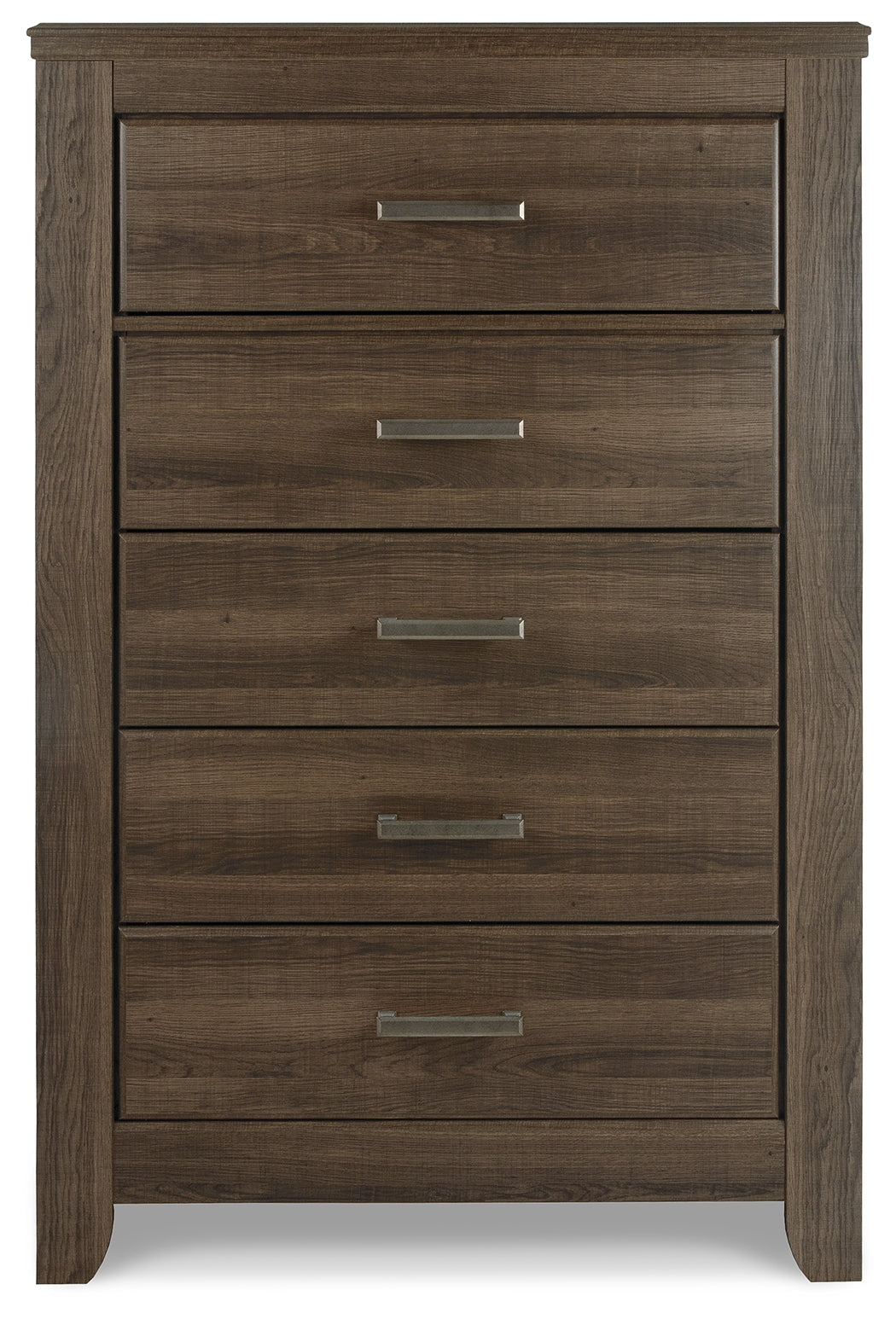 Juararo California King Panel Bed, Dresser, Mirror, Chest and Nightstand