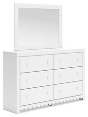 Mollviney Full Panel Headboard, Dresser and Mirror