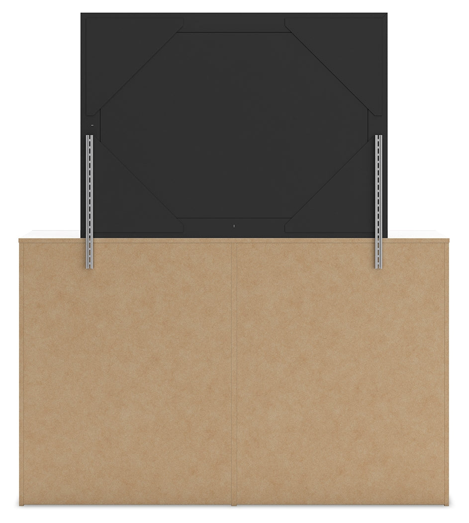 Mollviney Full Panel Headboard, Dresser and Mirror