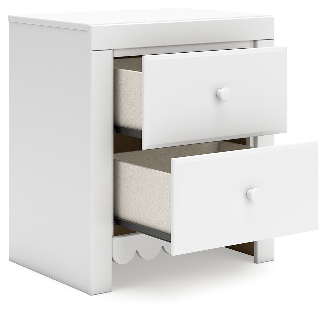 Mollviney Full Panel Storage Bed, Dresser and Nightstand