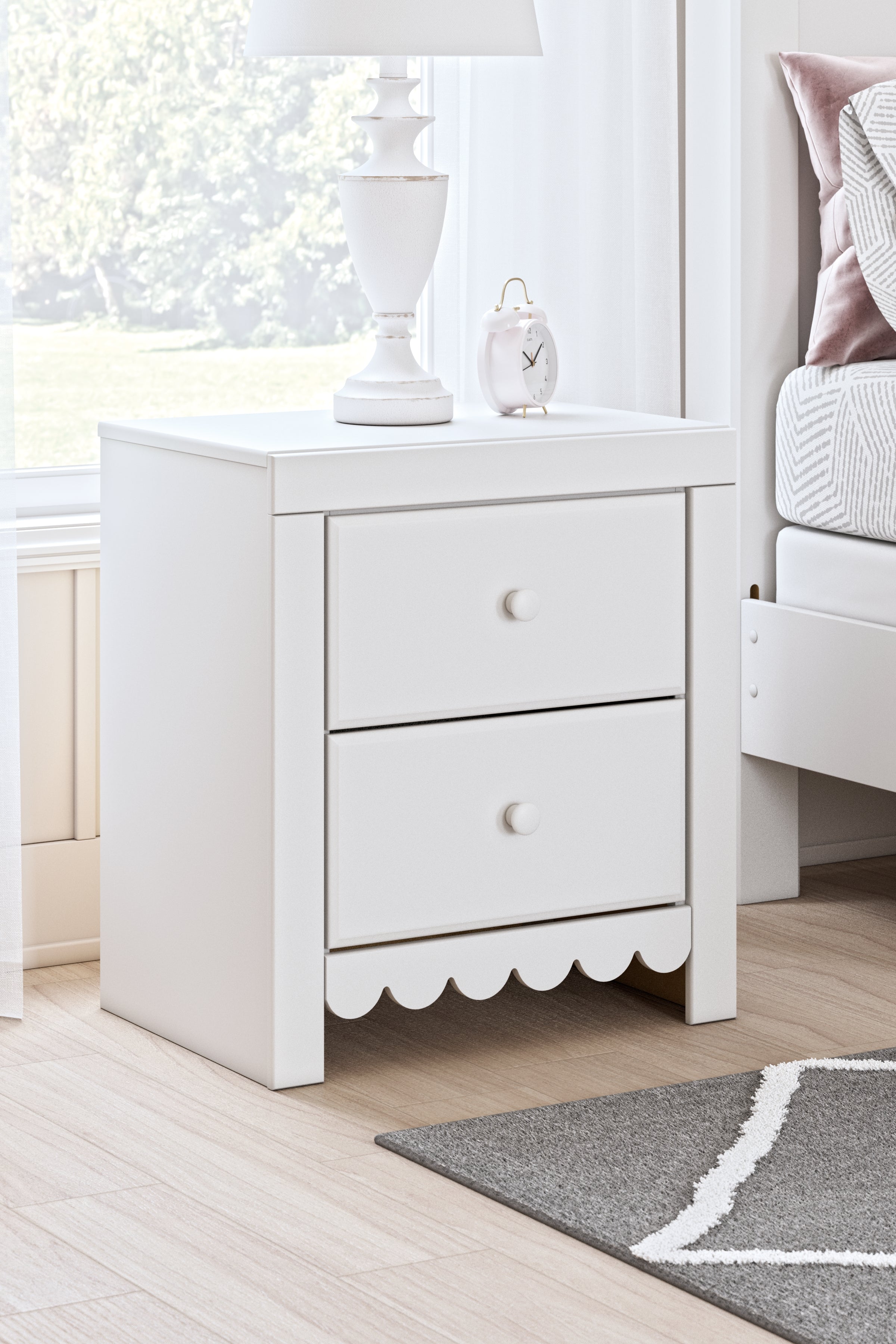 Mollviney Full Panel Storage Bed, Dresser and Nightstand
