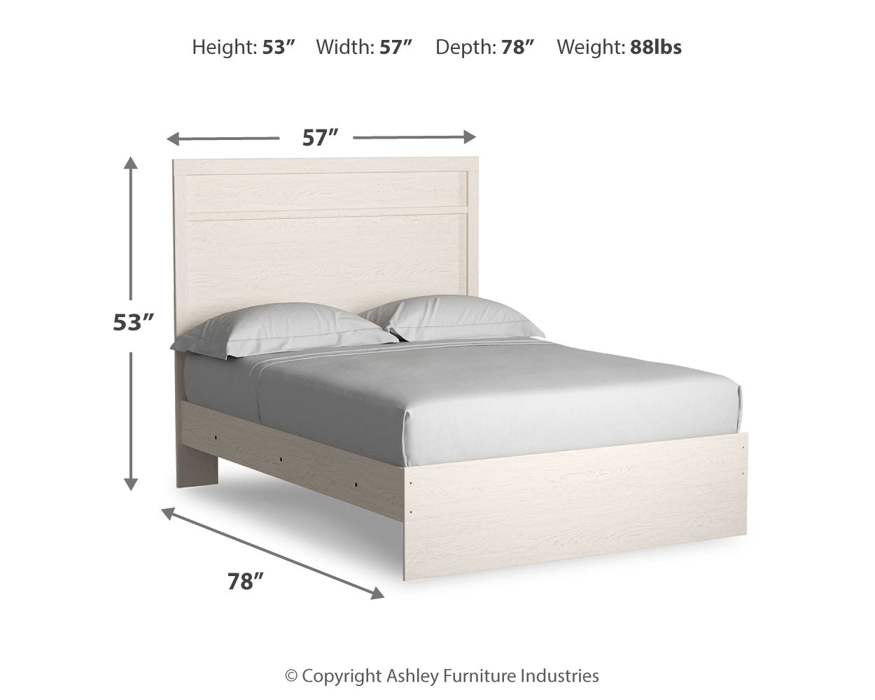 Stelsie Full Panel Bed, Dresser, Mirror and Nightstand