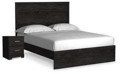 Belachime Queen Panel Bed and Nightstand