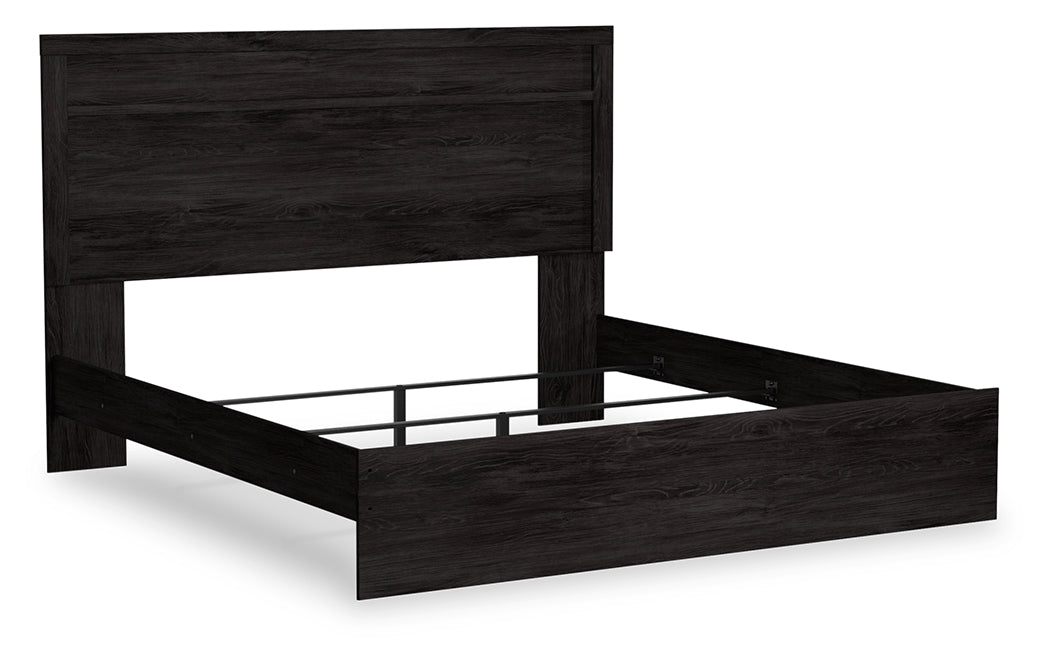 Belachime King Panel Bed and Nightstand