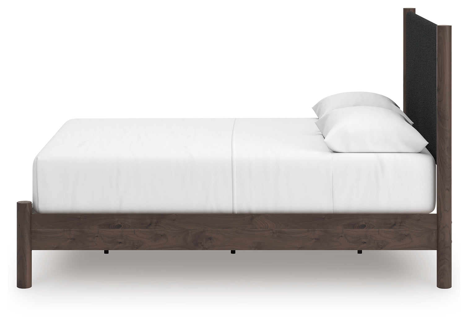 Pamytta Queen Upholstered Platform Bed, Dresser and Mirror