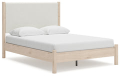 Cadmori Queen Upholstered Panel Bed - MyWaynesHome #