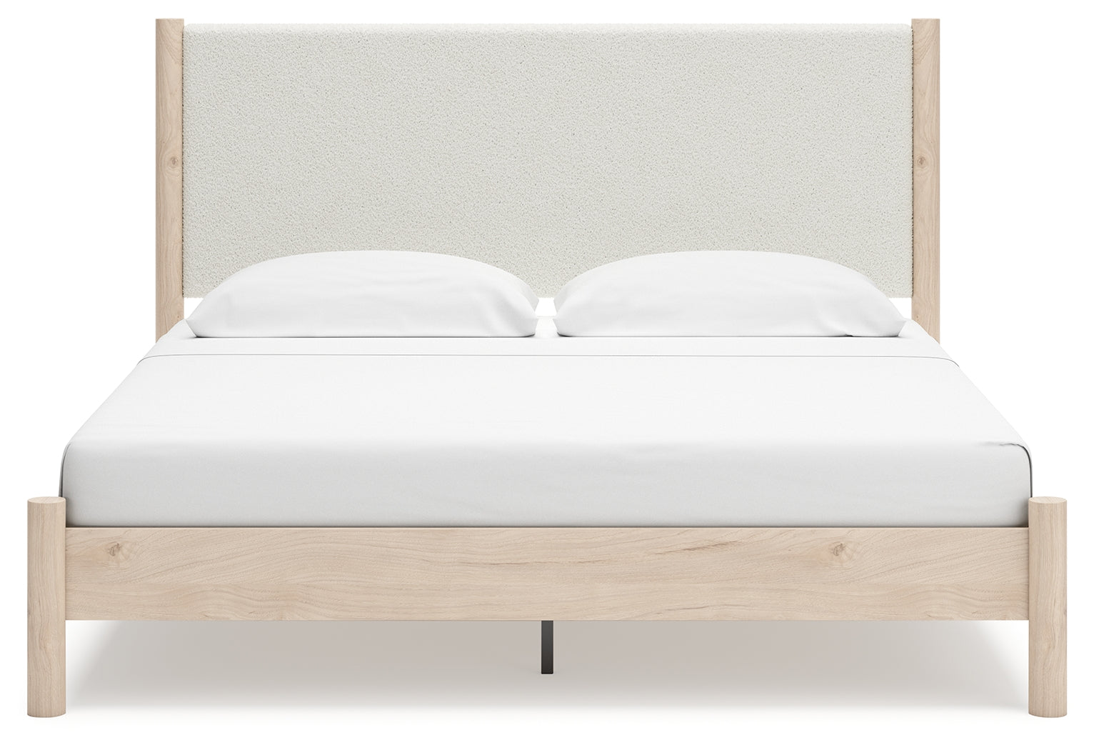 Cadmori King Upholstered Panel Bed, Dresser and Nightstand