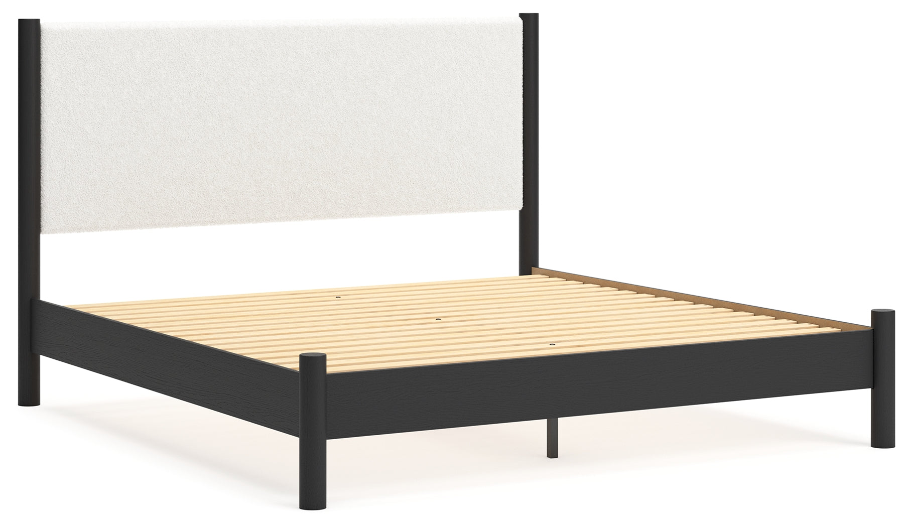 Cadmori King Upholstered Panel Bed - MyWaynesHome #
