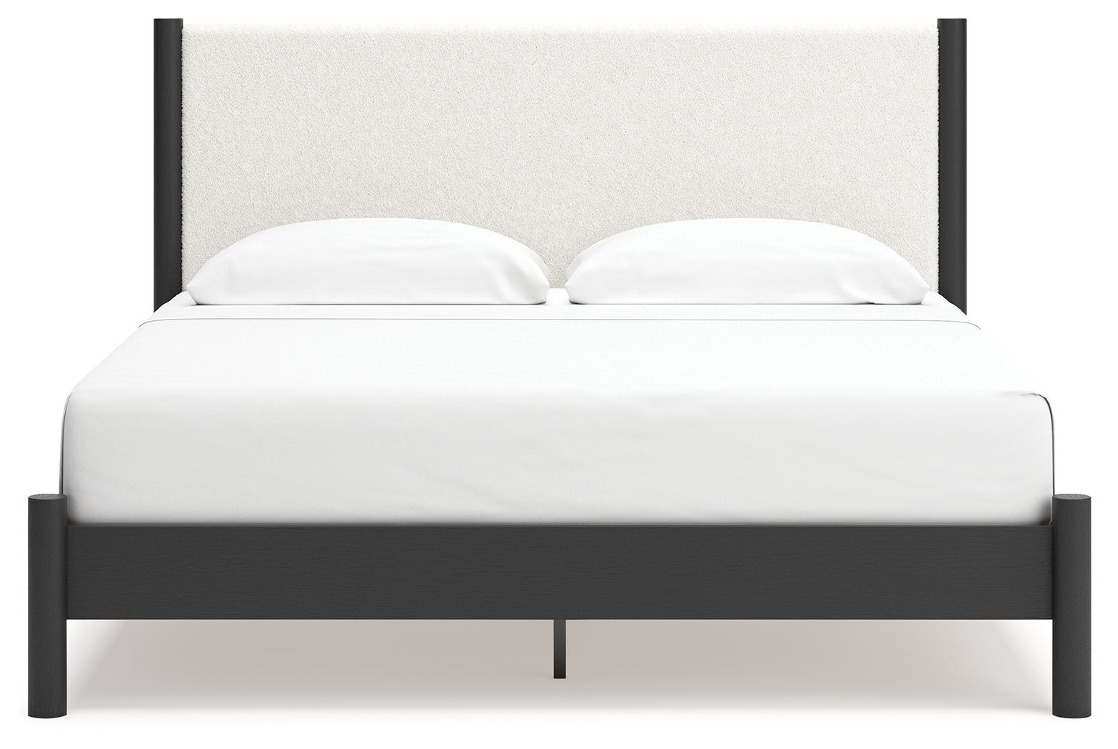 Cadmori King Upholstered Panel Bed - MyWaynesHome #